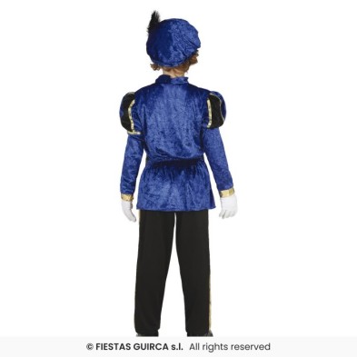 Disfraz de Paje Infantil Azul