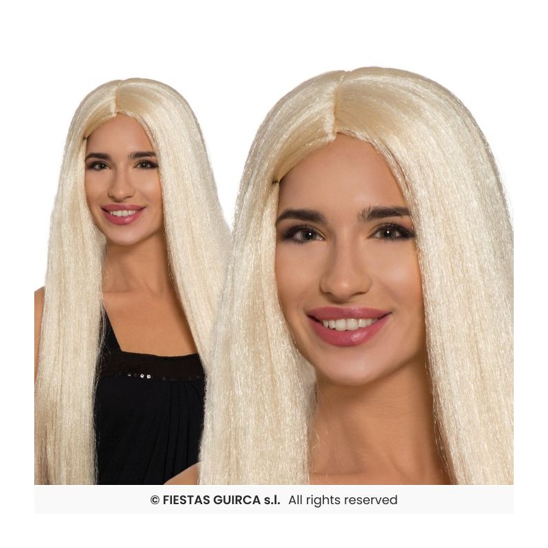 Peluca Larga Rubia
