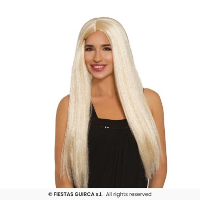 Peluca Larga Rubia