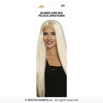 Peluca Larga Rubia