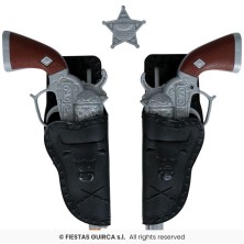 Cartucheras con dos pistolas