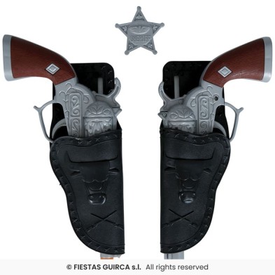 Cartucheras con dos pistolas
