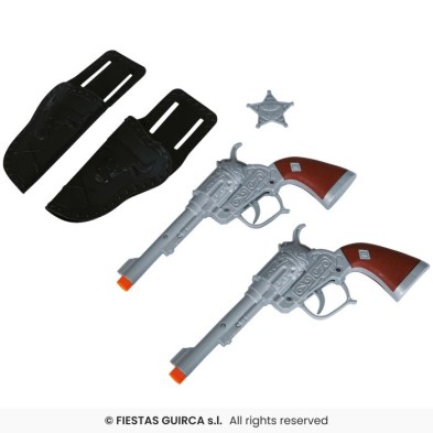 Cartucheras con dos pistolas