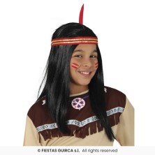 Peluca indio infantil