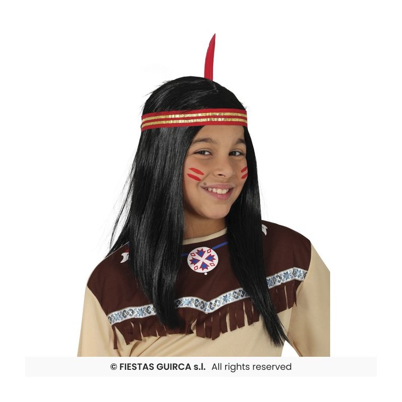 Peluca indio infantil