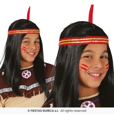 Peluca indio infantil