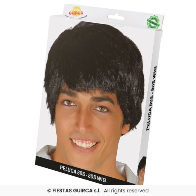 Peluca Hombre Negra