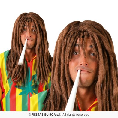 Peluca Rasta Marron