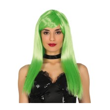 Peluca melena verde