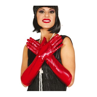 Guantes largos Metalizados