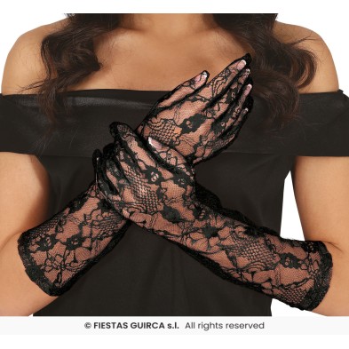 Guantes Calados Negros