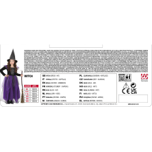 Disfraz de Bruja Morada para niña