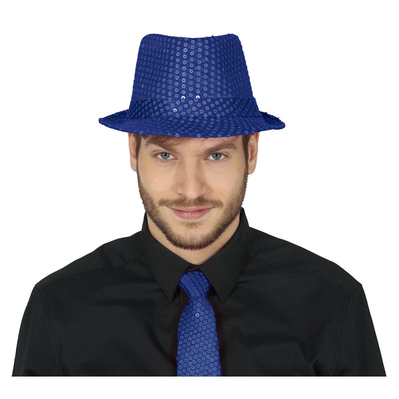 Sombrero Ganster lentejuelas