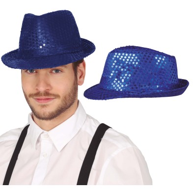 Sombrero Ganster lentejuelas