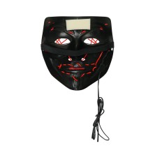 Careta Negra con luz PVC