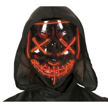 Careta Negra con luz PVC
