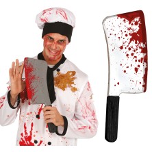 Cuchillo carnicero con sangre