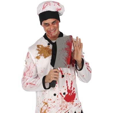 Cuchillo carnicero con sangre