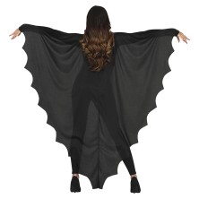 Capa de murciélago negra