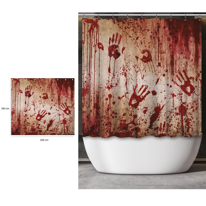 Cortina de Baño con sangre