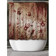 Cortina de Baño con sangre