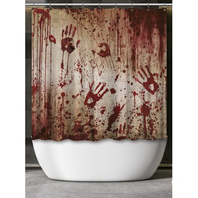 Cortina de Baño con sangre