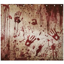 Cortina de Baño con sangre