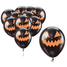 Globos negros calabaza
