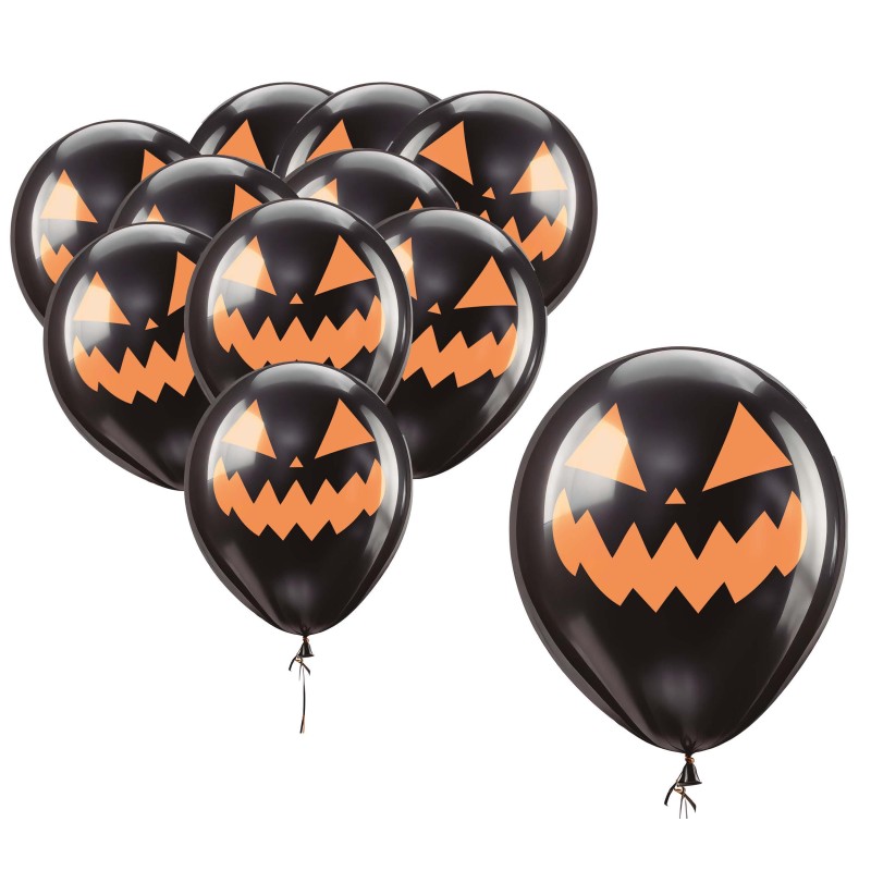 Globos negros calabaza