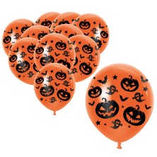 Globos naranjas de calabazas