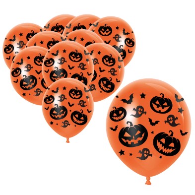 Globos naranjas de calabazas
