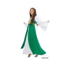 Disfraz de Dama medieval Verde