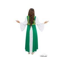 Disfraz de Dama medieval Verde