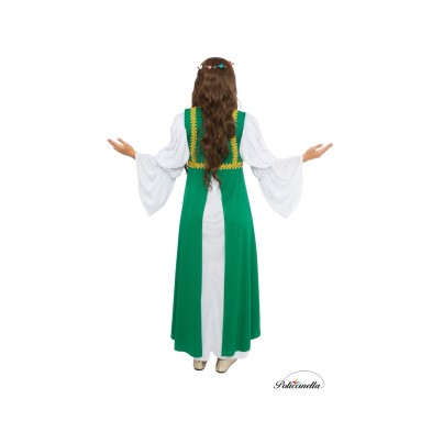 Disfraz de Dama medieval Verde