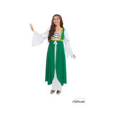 Disfraz de Dama medieval Verde