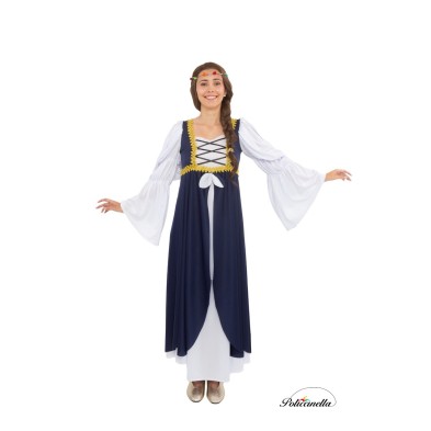 Disfraz de Mujer medieval Azul