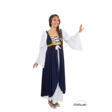 Disfraz de Mujer medieval Azul