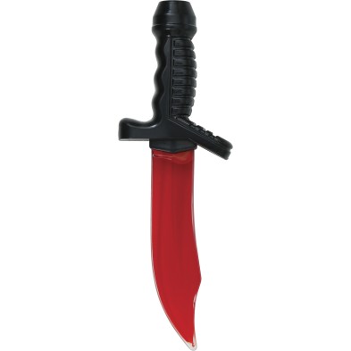 Cuchillo con sangre liquida