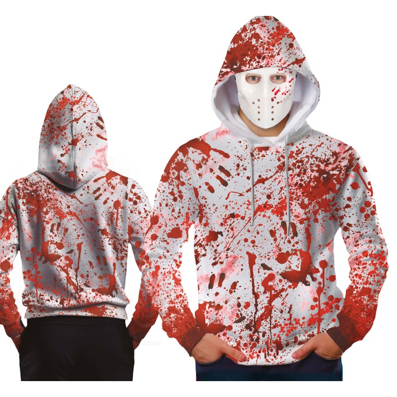 Chaqueta y máscara ensagrentada