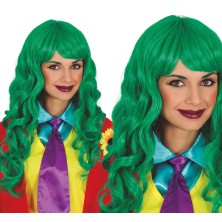 Peluca melenas verde