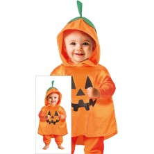 Poncho calabaza Halloween Bebe