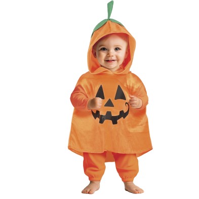 Poncho calabaza Halloween Bebe