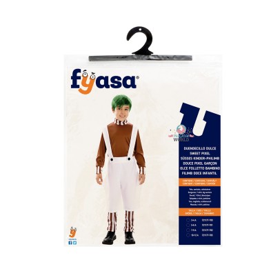 Disfraz de duende de chocolate niño