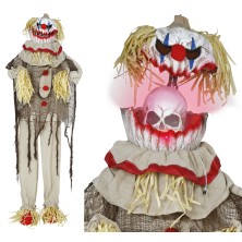 Payaso Espantapájaros con luz sonido y movimiento