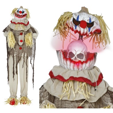 Payaso Espantapájaros con luz sonido y movimiento