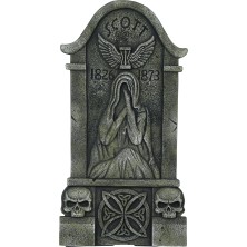 Lápida con fantasma