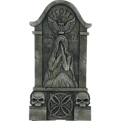Lápida con fantasma