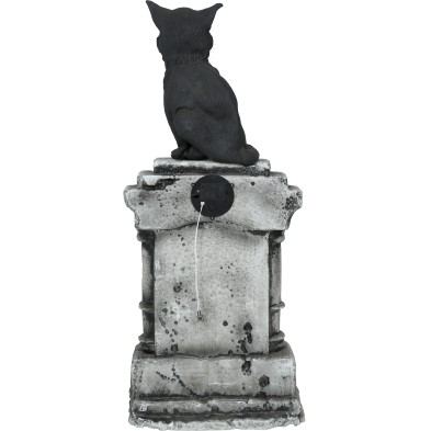 Lápida con gato