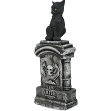 Lápida con gato