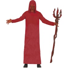 Túnica roja con capucha